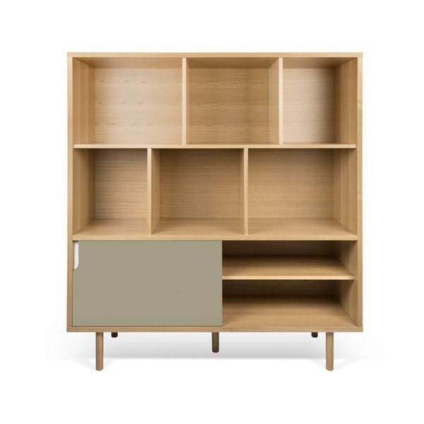 Biało-szary regał TemaHome Dann Oak-image-2