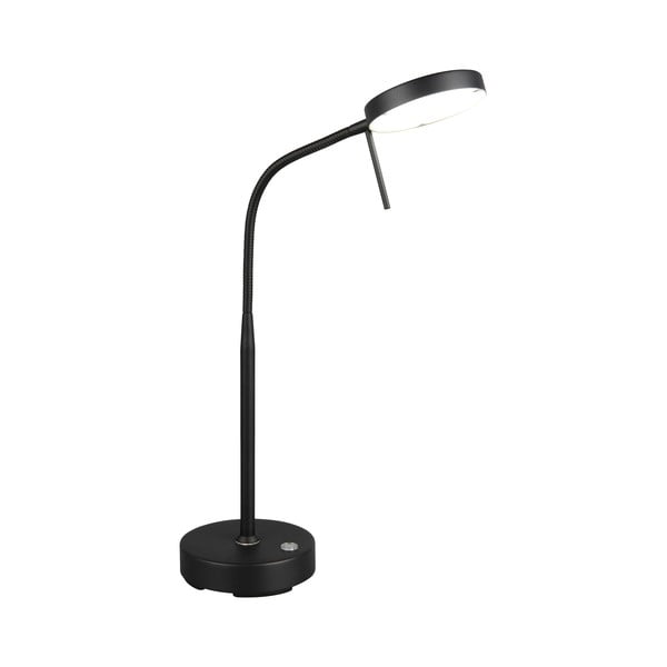 Czarna lampa stołowa LED (wysokość 45 cm) Moreno – Trio