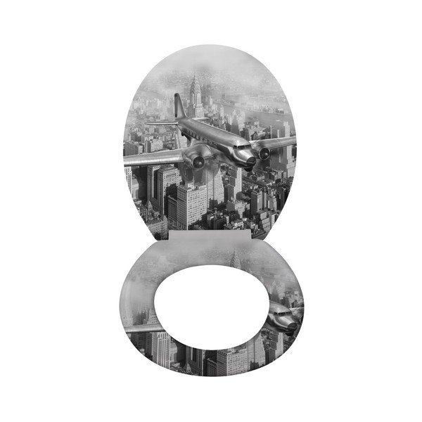 Deska sedesowa wolnoopadająca Wenko Old Time Plane, 45x37,5 cm-image-1