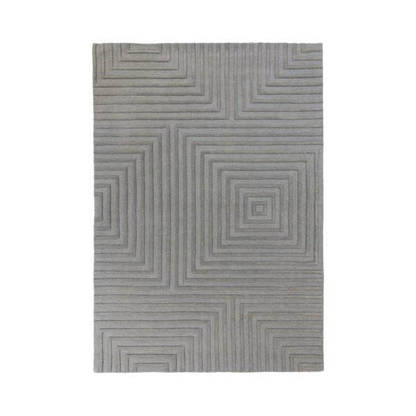 Szary wełniany dywan Flair Rugs Estela, 160x230 cm