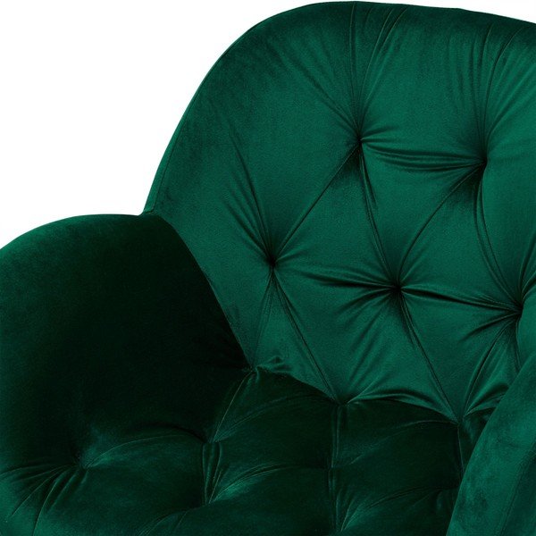 Zielone aksamitne krzesła zestaw 2 szt. Salina – Furnhouse-image-4