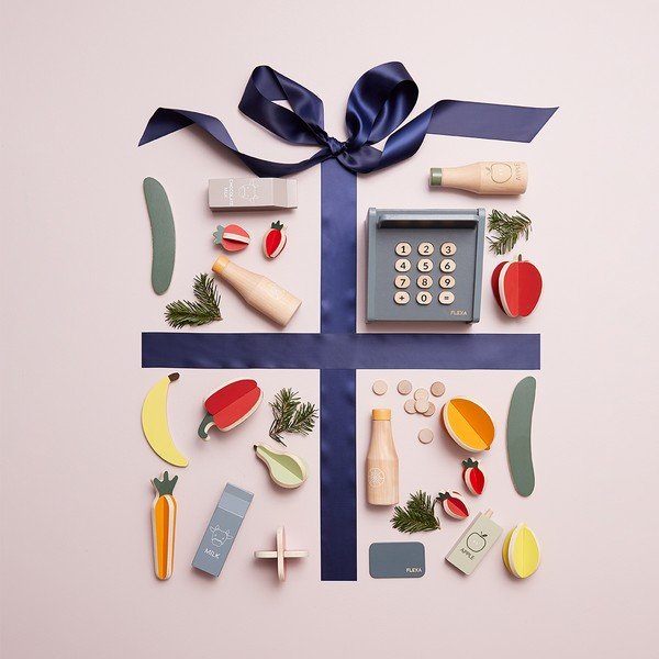 Klocki drewniane do zabawy/ryby i mięso Flexa Play Fish & meat-image-1