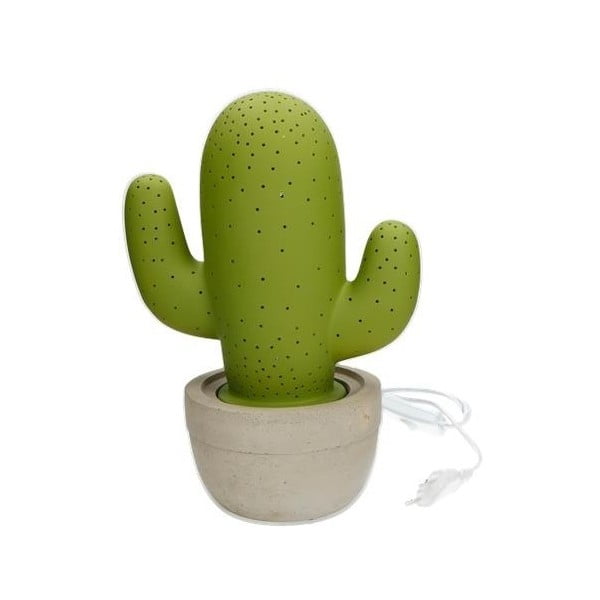 Zielona porcelanowa lampa w kształcie kaktusa Brandani Cactus