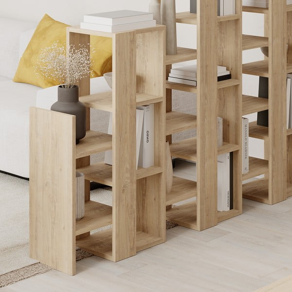 Regał w dekorze dębu 158x151 cm Anissa – Marckeric-image-4