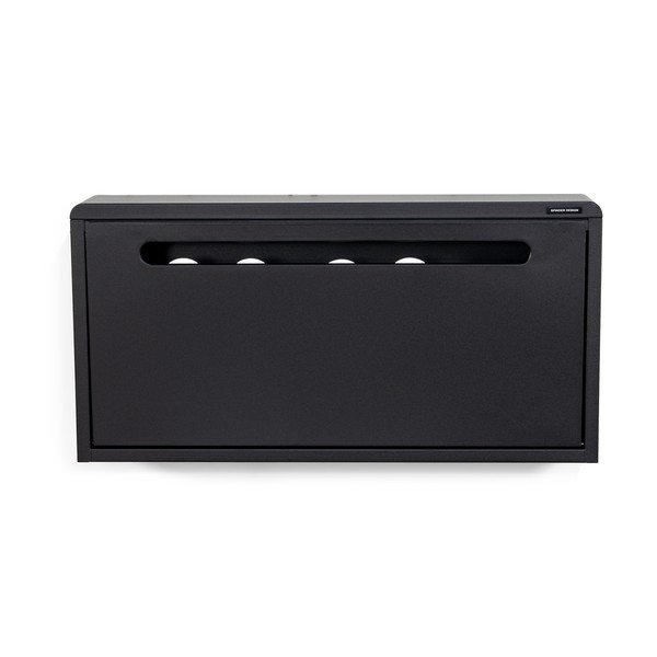 Czarna metalowa uchylna/wisząca szafka na buty 75x38x13 cm Mario – Spinder Design-image-4