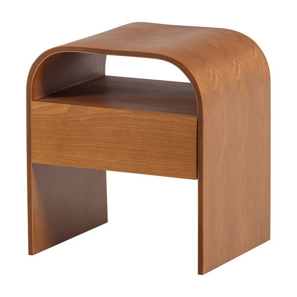 Szafka nocna z półką w naturalnym kolorze Momo – WOOOD