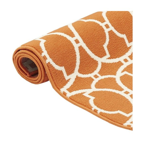 Pomarańczowy dywan odpowiedni na zewnątrz Floorita Interlaced, 133x190 cm-image-3