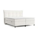 Kremowe łóżko boxspring ze schowkiem 180x200 cm Sinai – Maison de Rêve