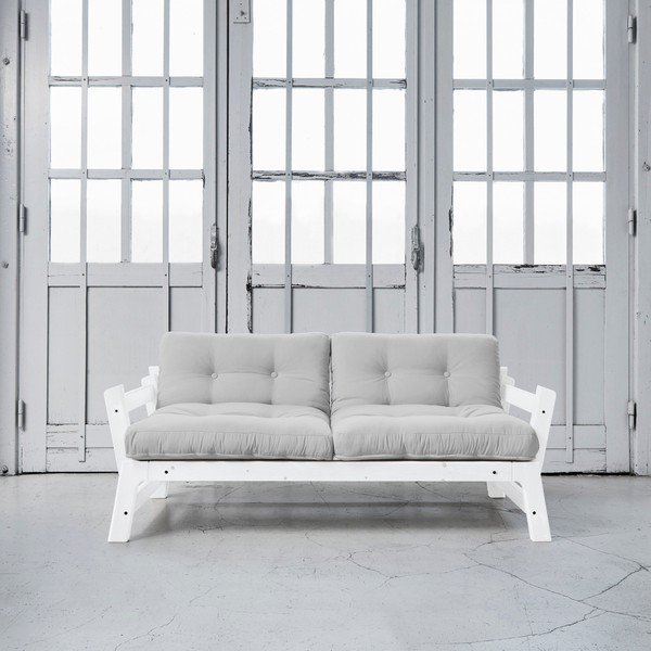 Sofa rozkładana Karup Step White/Light Grey-image-1