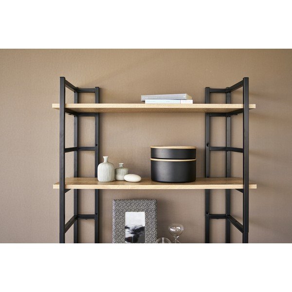 Czarny metalowy pojemnik z pokrywką ø 22x11 cm Rin – YAMAZAKI-image-1