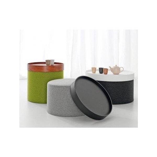 Duży granatowy puf Softline Drum Large-image-2