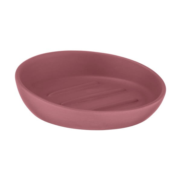 Różowa ceramiczna mydelniczka Wenko Badi