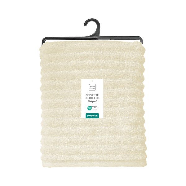 Kremowy bawełniany ręcznik frotte 50x90 cm Maya – douceur d'intérieur-image-4