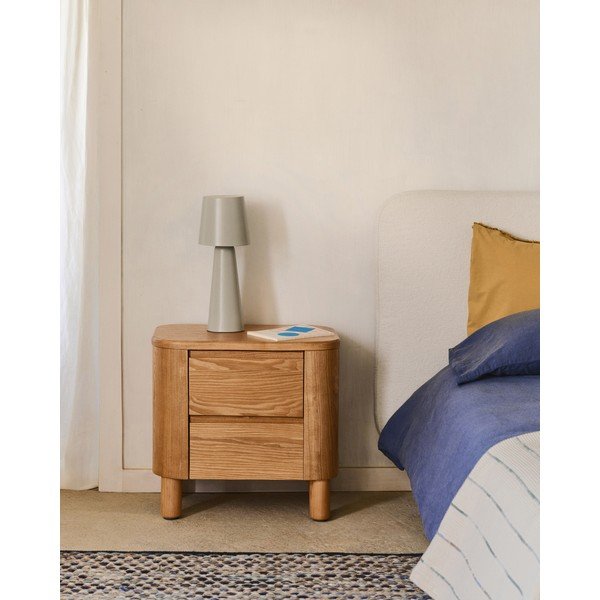 Szafka nocna w naturalnym kolorze Salaya – Kave Home-image-1