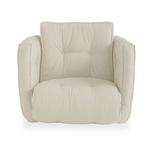 Rozkładany fotel z beżowym obiciem Karup Design Dice Beige