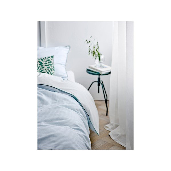 Niebieska pościel dwuosobowa z bawełny organicznej 200x220 cm Frame – Södahl-image-1
