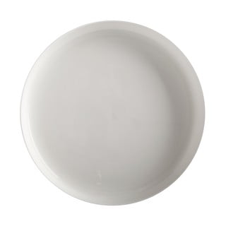 Biały porcelanowy talerz z podwyższoną krawędzią Maxwell & Williams Basic, ø 33 cm