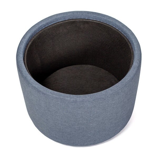 Niebieski stolik ze zdejmowanym blatem z drewna dębowego Askala Ibisco, ⌀ 56 cm-image-3