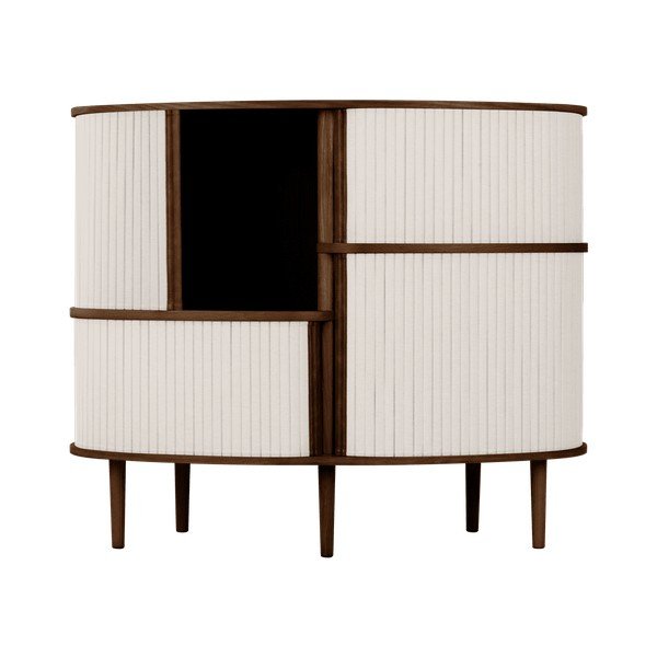 Brązowo-beżowa szafka w dekorze dębu z drzwiami przesuwnymi 120x100x50 cm Audacious – UMAGE-image-2