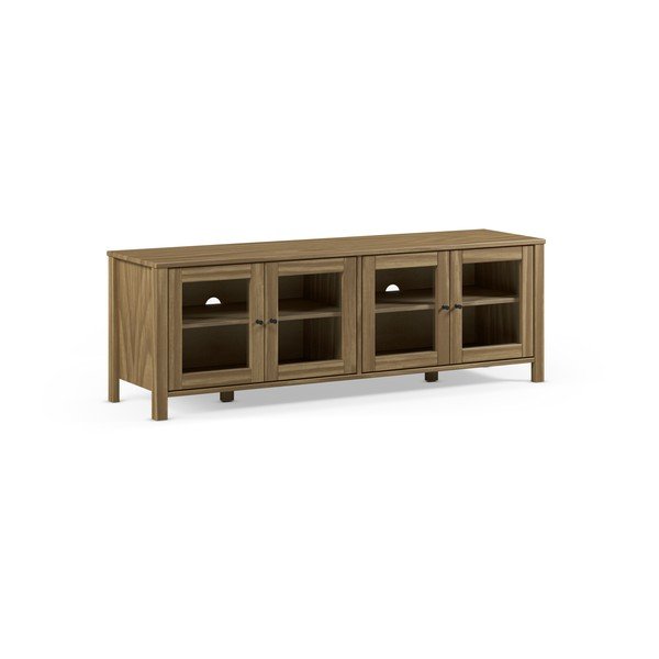 Szafka pod TV z litego drewna sosnowego w naturalnym kolorze 150x50x40 cm Alessandra – Marckeric