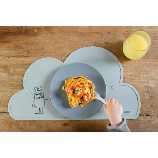 Niebieska silikonowa mata stołowa Kindsgut Mouse, 49x27 cm-image-4
