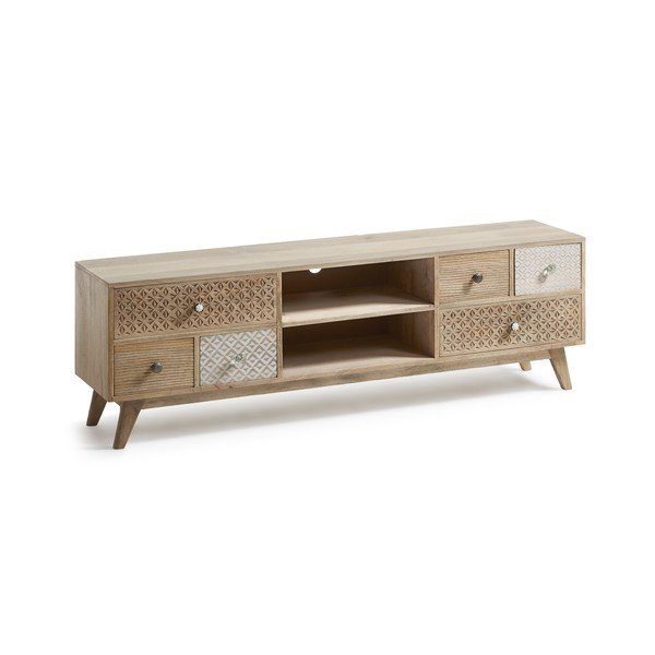 Szafka pod TV z drewna mango Kave Home Hood-image-2