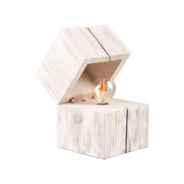 Biała lampa stołowa (wys.16 cm) Treasure – Trio