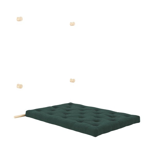 Ciemnozielona sztruksowa rozkładana sofa 135 cm Hooked – Karup Design-image-4