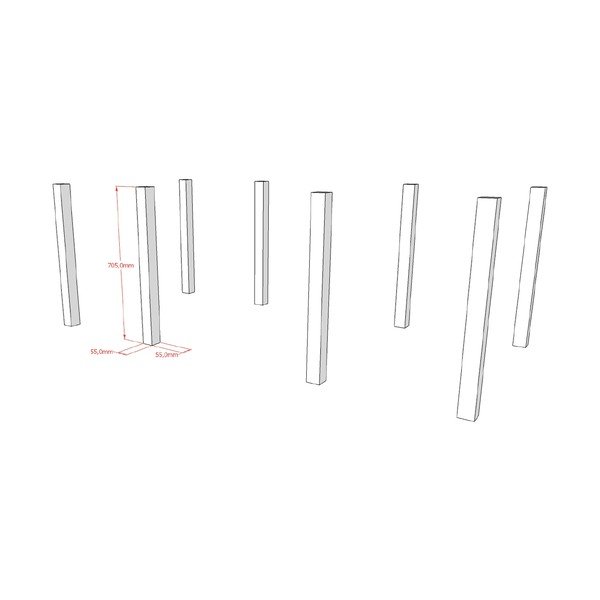 Nogi do łóżka Forrest – Vipack-image-2