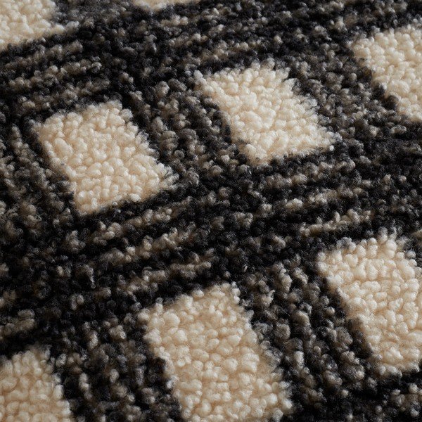 Czarno-kremowa pościel dwuosobowa z mikropluszu 200x200 cm Cosy Borg Sherpa – Catherine Lansfield-image-3