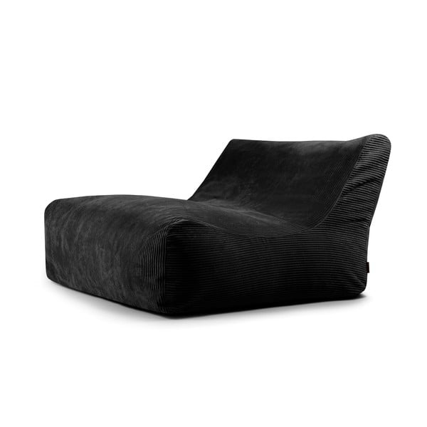 Czarny sztruksowy worek do siedzenia Sofa Lounge – SLOWDOWN