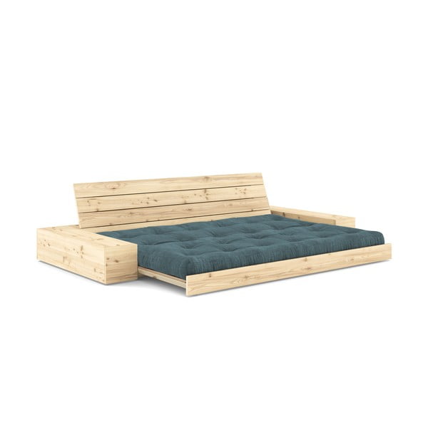 Niebieska sztruksowa rozkładana sofa 244 cm Base – Karup Design-image-4