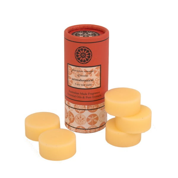 Zestaw 5 wosków do lampy aromatycznej o zapachu pomarańczy Aromabotanical