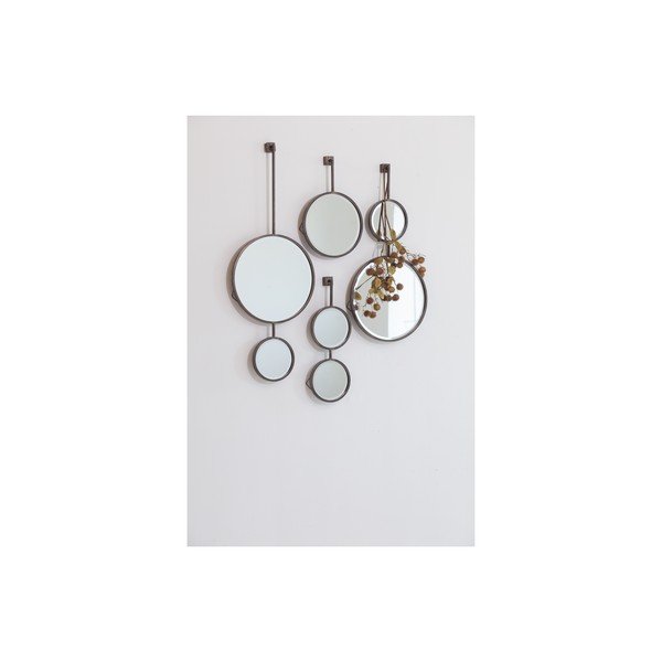 Podwójne okrągłe lustro ścienne BePureHome Chain, dł. 58 cm-image-2