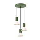 Zielona metalowa lampa wisząca ø 30 cm Niru – Sollux