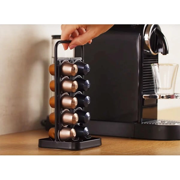 Czarny stojak na kapsułki Online – Tescoma-image-1