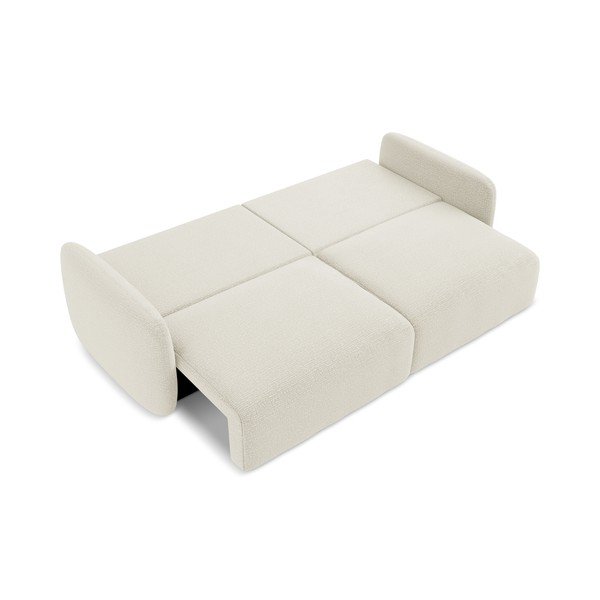 Kremowa rozkładana/ze schowkiem sofa 238 cm Kalena – Makamii-image-4