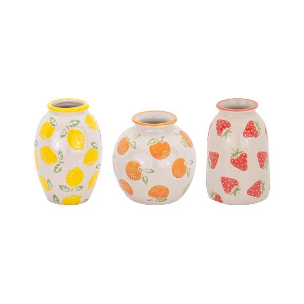 Kamionkowe wazony zestaw 3 szt. (wysokość 9,5 cm) Fruit – Sass & Belle