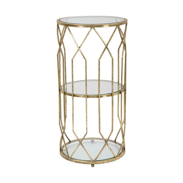 Okrągły stolik ze szklanym blatem ø 35 cm Tunisi – Mauro Ferretti-image-3