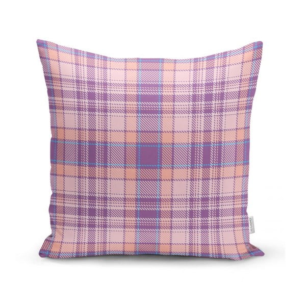 Różowo-fioletowa dekoracyjna poszewka na poduszkę Minimalist Cushion Covers Flannel, 35x55 cm