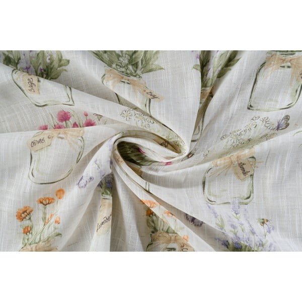 Kremowa zasłona 140x160 cm Cassia – Mendola Fabrics-image-2