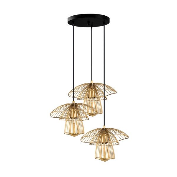 Lampa wisząca w kolorze złota Squid Lighting Root, wys. 117 cm-image-3