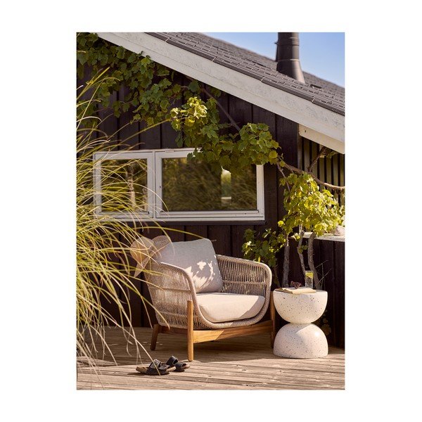 Okrągły stolik ogrodowy ceramiczny ø 40 cm Bonita – House Nordic-image-3