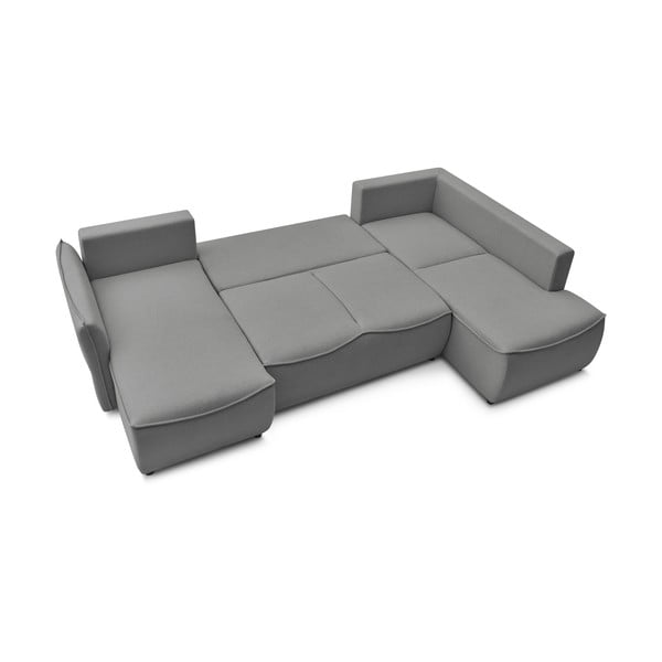 Jasnoszary rozkładany narożnik (prawostronny) Leon – Bobochic Paris-image-4