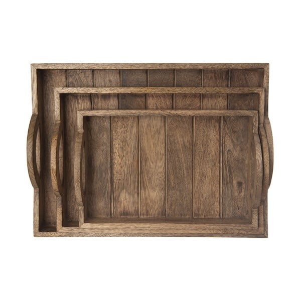 Drewniana taca do serwowania 30.5x40.5 cm Mango – Orion-image-4