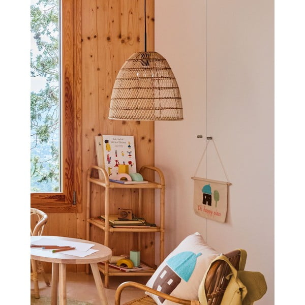 Regał dziecięcy z rattanu Kave Home Ormela, 40x80 cm-image-3