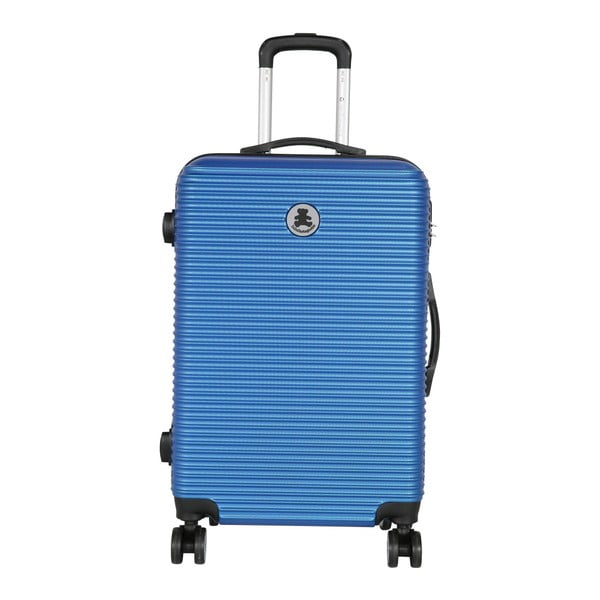 Niebieska walizka podręczna LULU CASTAGNETTE Mia, 44 l