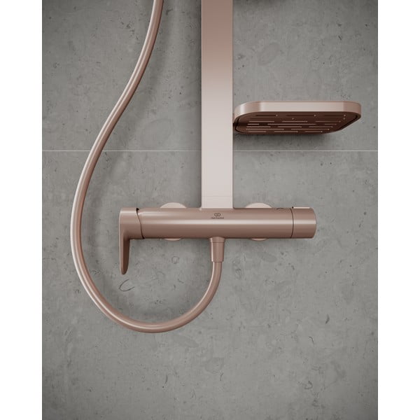 Jasnoróżowy metalowy zestaw prysznicowy 111 cm ALU+ – Ideal Standard-image-1