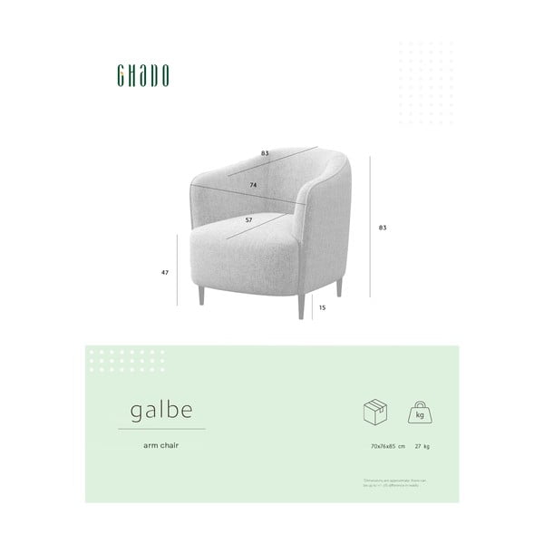 Różowy fotel Galbe – Ghado-image-4