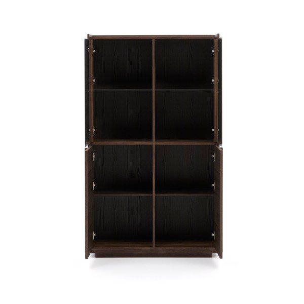 Brązowa witryna w dekorze orzecha 100x170x40 cm Onix – Kave Home-image-4